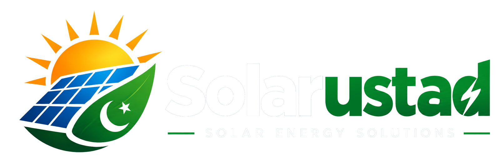 Solar Ustad logo white