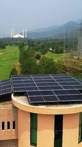 Image of 12Kw Solar panel installed at Client's Home in F Sector of Islamabad